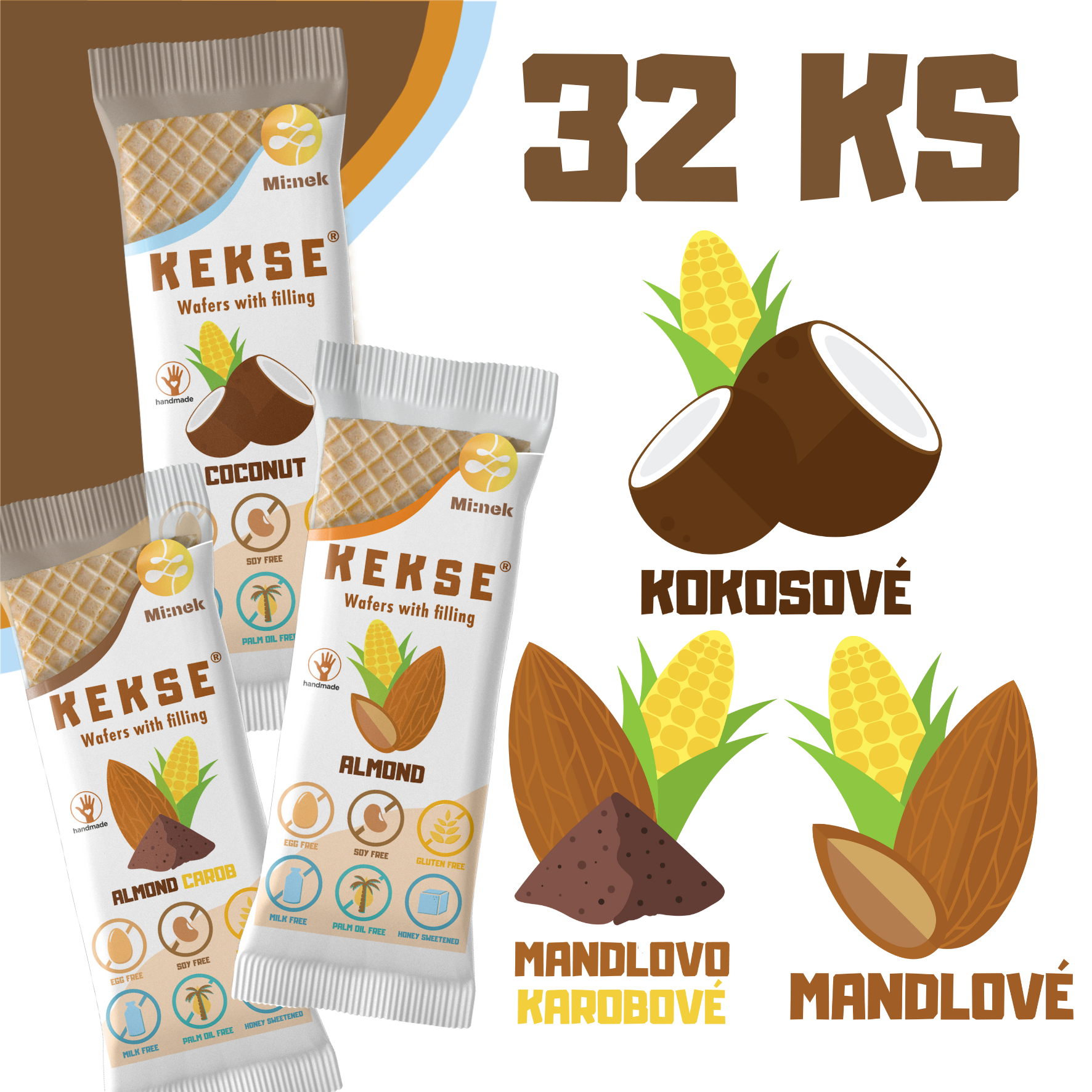 KEKSE MIX oplatků 32 ks