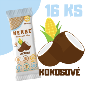 KEKSE Kokosové oplatky 16 ks