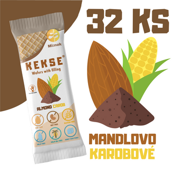 KEKSE Mandlově karobové oplatky 32 ks