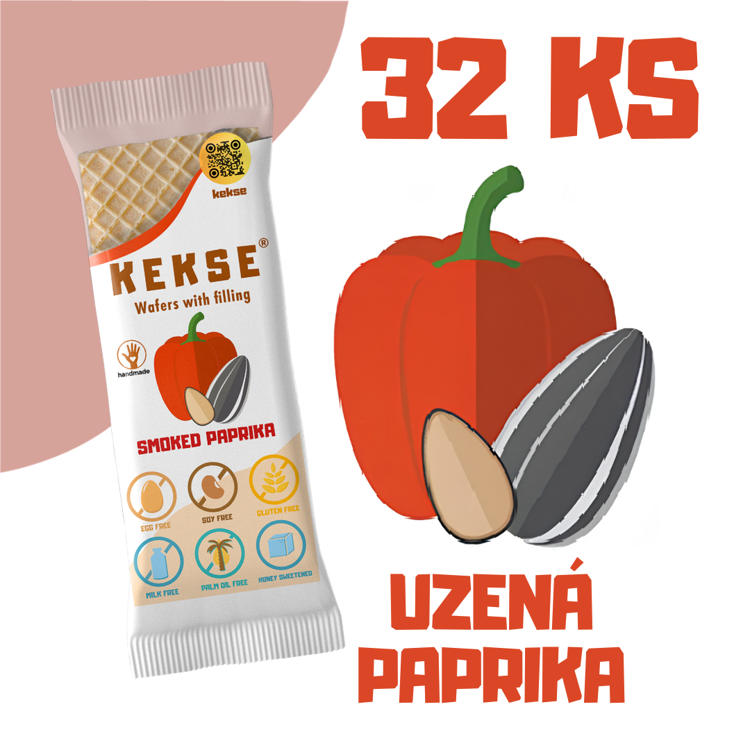 KEKSE Oplatky s uzenou paprikou 32 ks