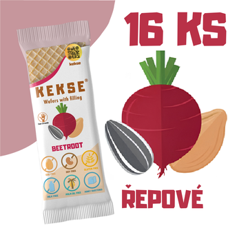KEKSE Oplatky s červenou řepou 16 ks