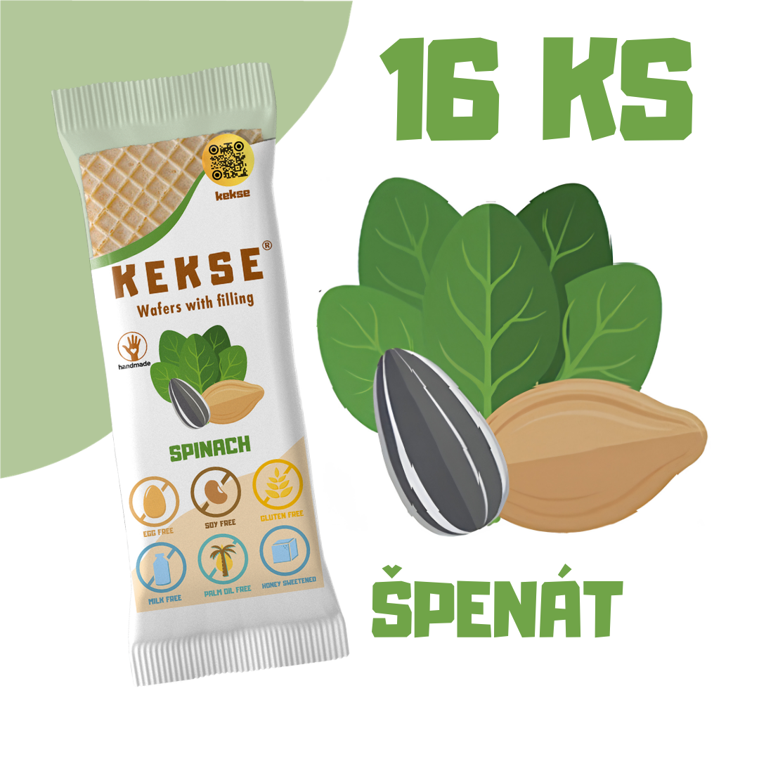 KEKSE Špenátové oplatky 16 ks