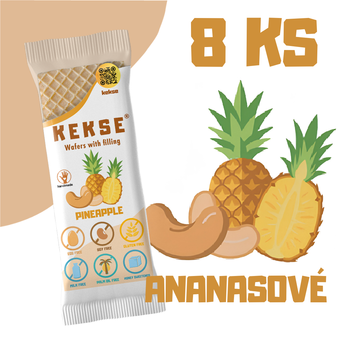KEKSE Ananasové oplatky 8 ks