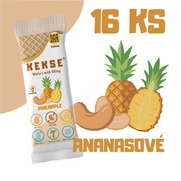 KEKSE Ananasové oplatky 16 ks