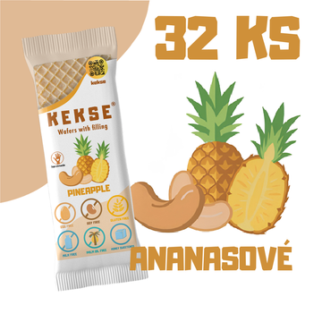 KEKSE Ananasové oplatky 32 ks
