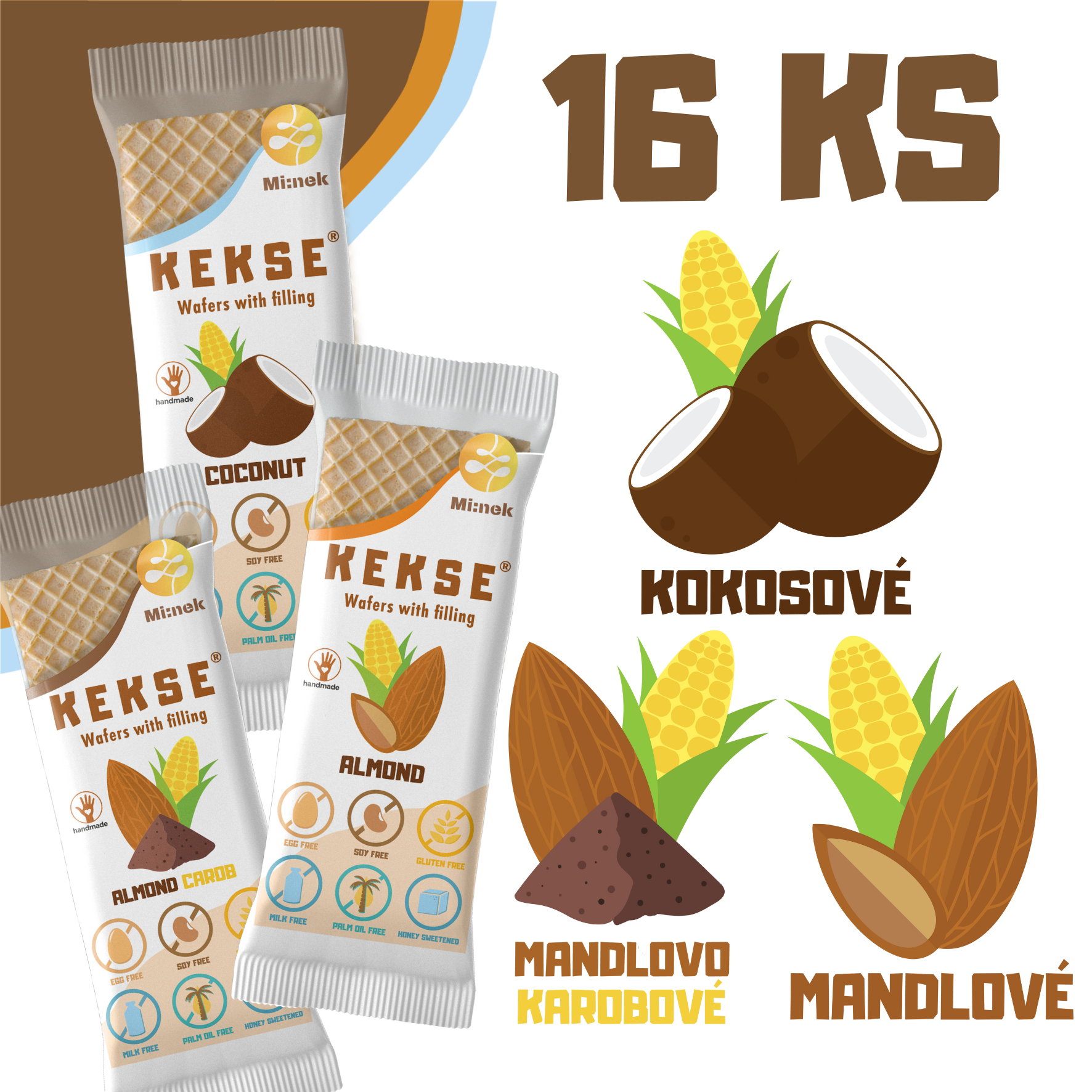 KEKSE MIX oplatků 16 ks
