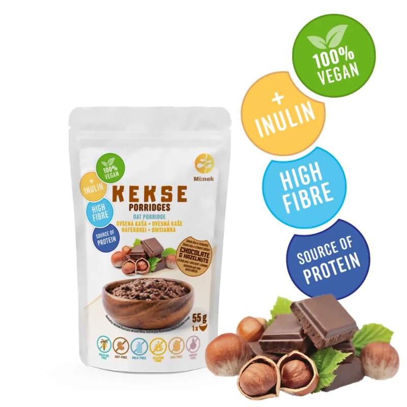 KEKSE Ovesná kaše Čokoláda+Lískovce 55g