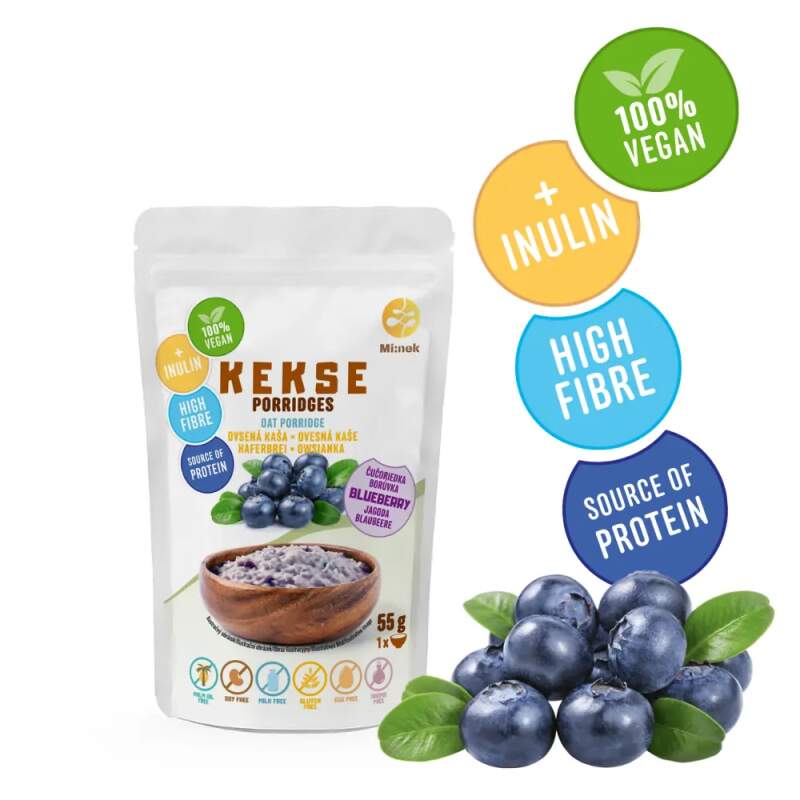 KEKSE Ovesná kaše Borůvka 55g