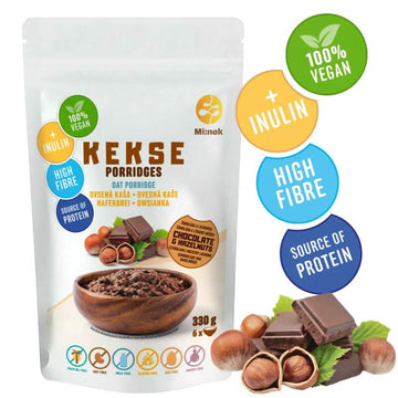 KEKSE Ovesná kaše Čokoláda+Lískovce 330g
