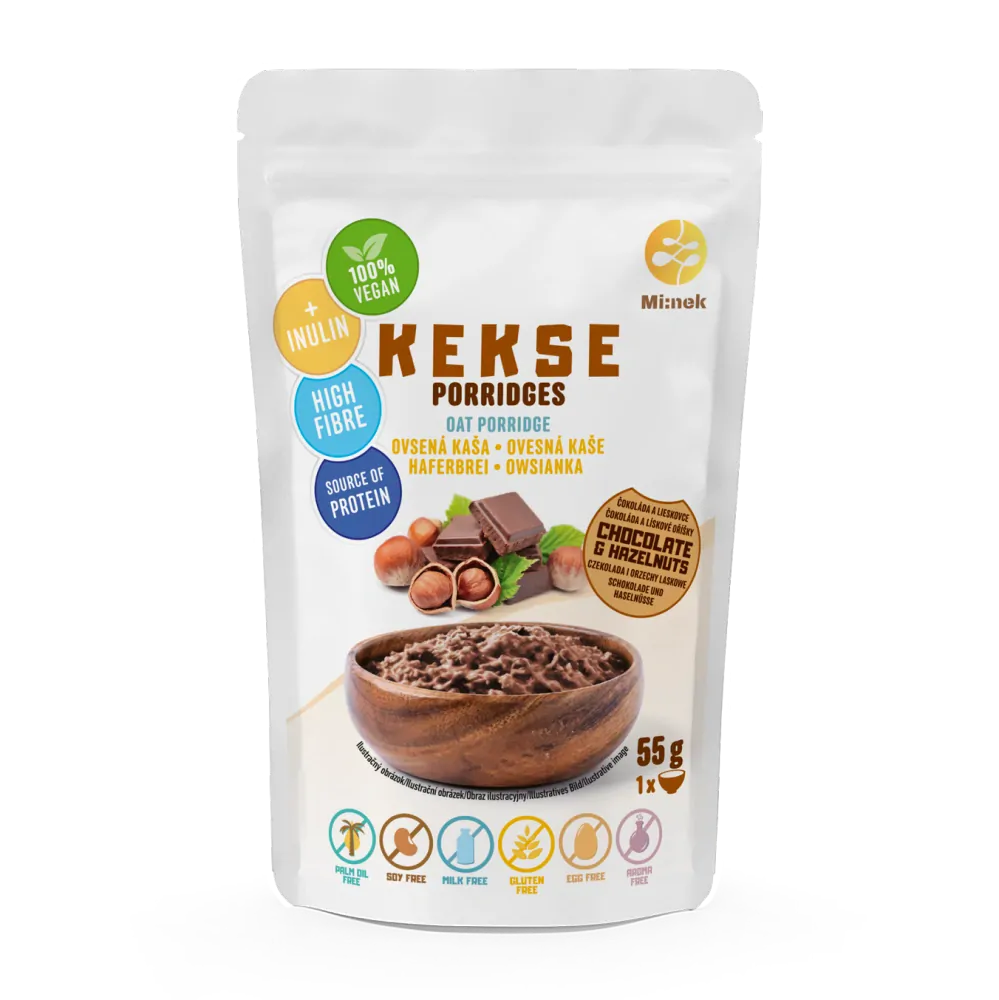 KEKSE Ovesná kaše Čokoláda+Lískovce 55g
