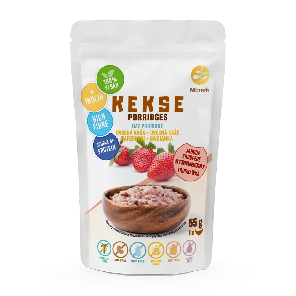 KEKSE Ovesná kaše Jahoda 55g