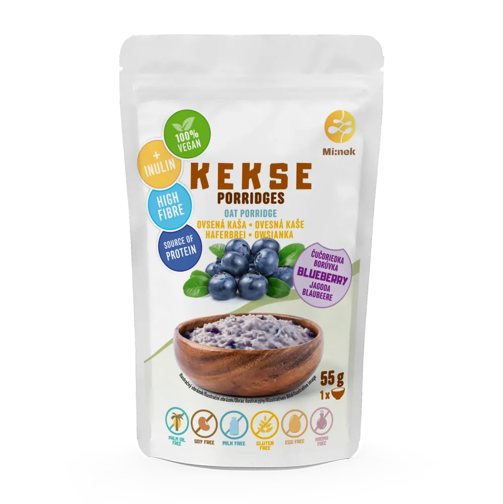 KEKSE Ovesná kaše Borůvka 55g