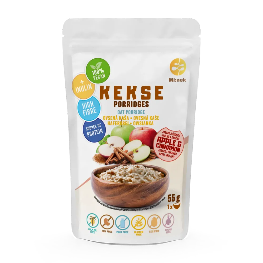KEKSE Ovesná kaše Jablko+Skořice 55g