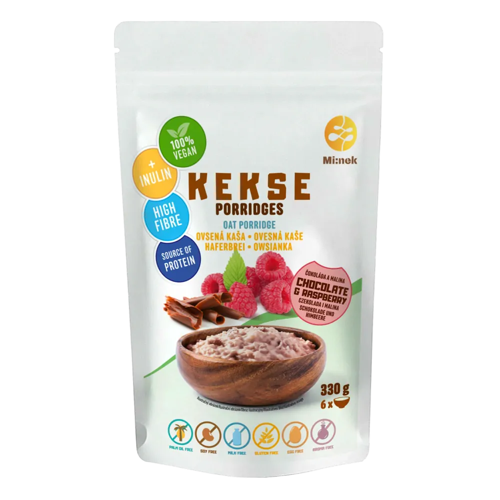 KEKSE Ovesná kaše Čokoláda+Malina 330g