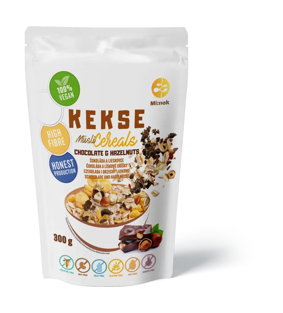 KEKSE Müsli Čokoláda+Lískovce 300g